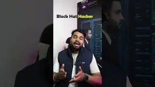 Black Hat vs White Hat Hackers: The REAL Difference in 30 Seconds!  #cybersecurity #hacker
