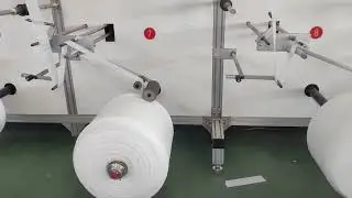 Slit 23mm pure foam and spooling rewinding