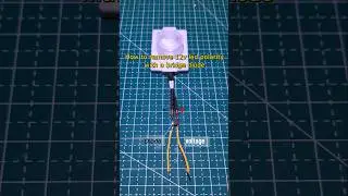 How to remove 12v led polarity with a bridge diode#techbhn