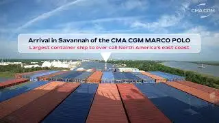 Big Ship record in Savannah - Timelapse