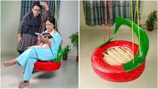 Amazing Recycling Idea Using Car Tire 🛞🛞Recycling Design Ideas From Old Car Tires 🍀