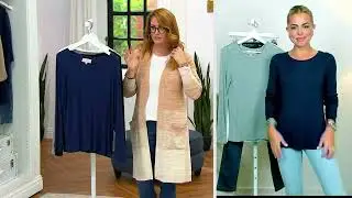Laurie Felt Fuse Modal Long Sleeve Tee on QVC