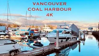 🇨🇦[4k] Vancouver Coal Harbour & Canada Place , BC, CANADA
