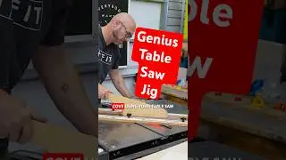 Genius Table Saw Jig - Rockler Cove Cutting Jig #woodworking