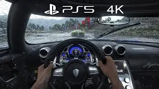 Koenigsegg Agera R - POV Driving in Heavy Rain in Driveclub PS5 Gameplay