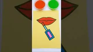 Sand Painting Makeup💄👄 #asmr #relaxing #sandpainting #art #sandasmr #satisfying #sandart #drawing