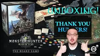 Unboxing Boardgame Monster Hunter World