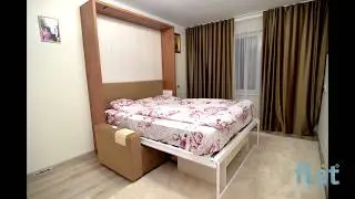 #projects FLAT - Room 2 in 1. Wall bed queen size with sofa.