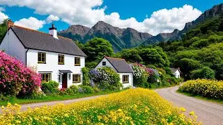 Driving in SWISS  ( Parpan ) One of the most beautiful Village in Switzerland 4K