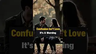 Confusion Isn&rsquo;t Love  It&rsquo;s a Warning | #lovestatus #heartbreakquotes #motivation #loveadvice #shorts