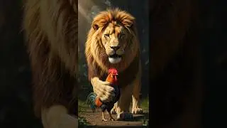 चालाक मुर्गा और शेर !!- the cleaver rooster and the lion.#@happystream-710#shorts#ytshorts#trending.
