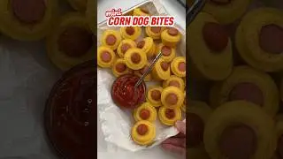 MINI CORN DOG BITES 🌭🎡 #corndogs #corndogbites #countyfair #fairfood