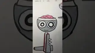 Sprunki An open skull #animation #art #sprunki #asmr #shortvideo #shorts #drawing