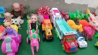 Radha ki kahani Barbie doll all day routine in Indian village gadi wala cartoon toys cartoon toys 