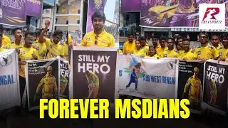 How are MS Dhoni fan club members in Bengal gearing up to welcome CSK legend at Eden Gardens?