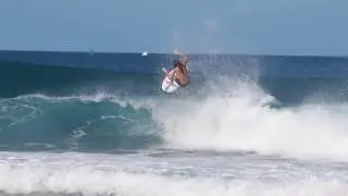 Cliff  Kapono's 5'5 Kyle Bernhardt Surfboard: recycled eps marko foam, entropy epoxy bioresin