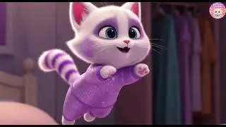 🎵 Bedtime Routine Rhyme | Puffy Cat&rsquo;s Cozy Sleepy time Song for Kids 💤😺🛏️