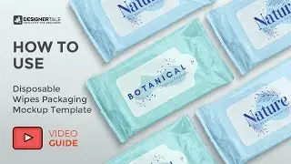 How To Use Guide Disposable Wipes Packaging Mockup