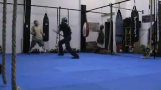 Padded stick sparring - A.K.G.