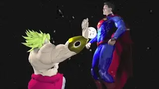 Broly vs Superman: Epic 3D Animation!