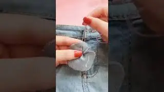 Fix broken jeans button 🌈  #diy #shorts #lifehacks