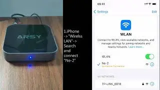 How to set up ARSY Streaming Music Receiver Player Connection, connect to Airplay 2