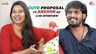 Cute Proposal To Anchor On Live Interview | Shankar Mani | Pandas Talk