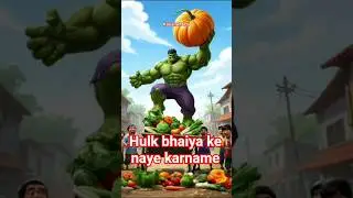 Hulk bhaiya sabji wale🙊 #cartoon #funny #funnyvideo #story #hulk #marvel #animation #baby #cartoons