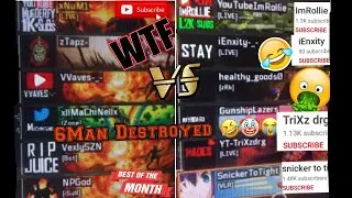 6v6 TriXzdrg RAGED 🤡Snickertotight imRollie iEnxity-_- GunshipLazers EXPOSED WE#1 #LIKEnSUBSCRIBE