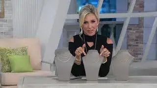 Sterling Silver Double Strand Choker Necklace by Silver Style on QVC
