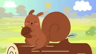 Mimi the Squirrel and the Forgotten Acorns 🐿️ #squirrel #story #kidsanimation #animals #bedtimestory