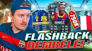 INSANE FLASHBACK SBC?! 91 FLASHBACK DEMBELE REVIEW! FIFA 21 Ultimate Team