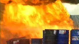 Massive Fire at a Chemical Warehouse, Auckland