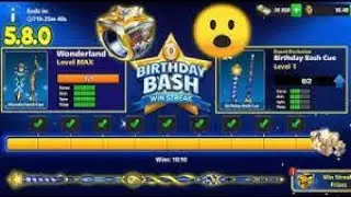 8 Ball Pool Open Birthday Bash Cue Level In Just 15 Mint