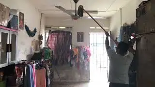 Kipas Siling Terbakar Di Dalam Rumah Elizaberth Jelawa.