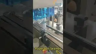 How to Use Paper Can Seamer Machine? China Factory Paper Tube Closing Machine #Shorts