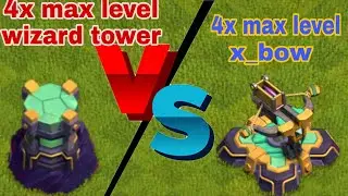 X-bow vs wizard tower |clash of clans