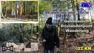 Wandern mit Theo -  Gemmenich Drielandenpunt Wanderung 30 - 10 - 2025