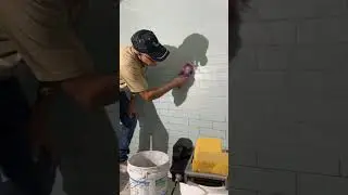 Grouting with the new RTC Wringo #obftile #grout #wringo