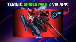 Testei SPIDER-MAN 2 na TV SAMSUNG com app nativo do BOOSTEROID em 4K!