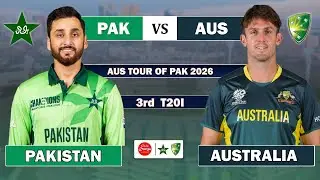 PAKISTAN vs AUSTRALIA 3RD T20 MATCH LIVE | AUS vs PAK LIVE MATCH COMMENTARY