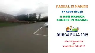 Adda Pandal in Making, Mini Maddox Square in Making..