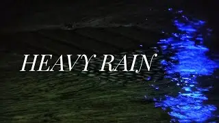 Heavy Rain at Night with Blue Reflections | Deep Sleep, Relaxation & Dark Ambience