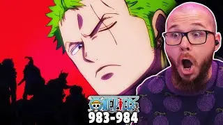 ZORO USES CONQUERORS HAKI! One Piece Episode 983-984 Reaction