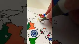 Can YOU draw CHINA like this? 🇨🇳 #art #map #china #shorts