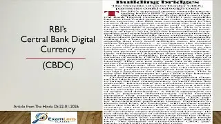 RBI's Central Bank Digital Currency (CBDC) Proposal for BRICS Countries