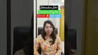 Dehradun Jobs, Fresher Eligible #dehradunjobs #latestjobs