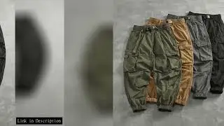 Men's corset casual pants loose 3D vertical cut retro military style outdoor scratch resistant multi