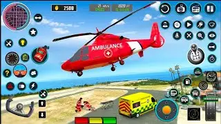 Ambulance Driving simulator game 3D | Offroad Van Emergency Helicopter Flying Drive #gamingelf29