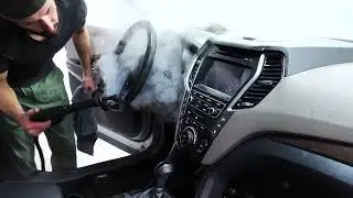 ASMR Car Detailing | NO MUSIC | Auto Interior Deep Cleaning Hyundai elantra part 3